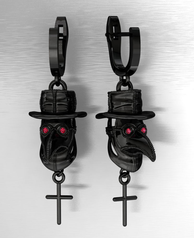 plague mask 3D print model_3