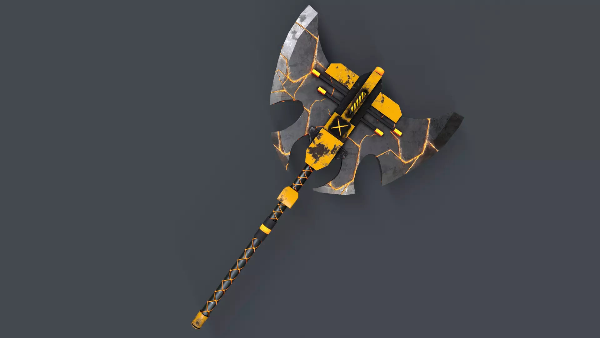 Sci-Fi Axe V4 - 02 Low-poly 3D model_0