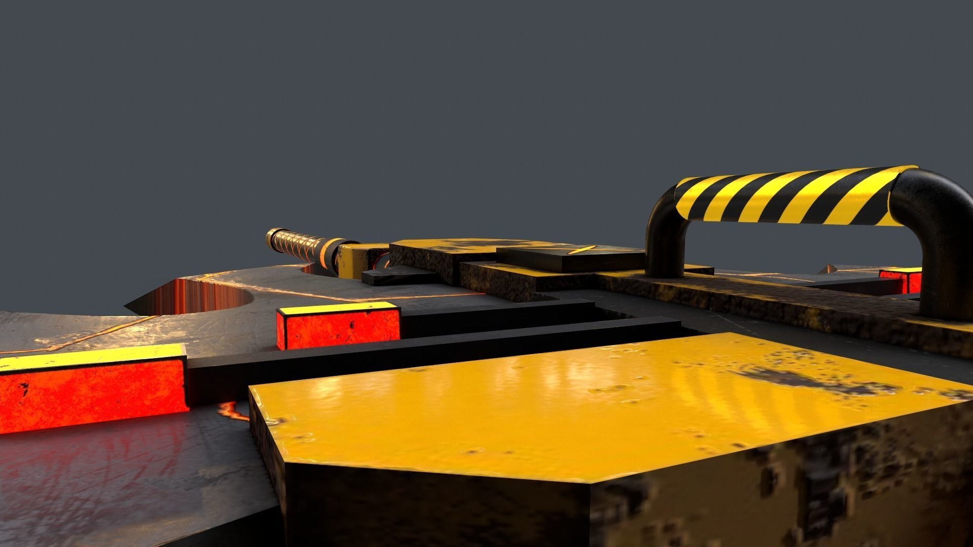 Sci-Fi Axe V4 - 02 Low-poly 3D model_8