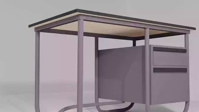 Vintage Reading Table Indian Style - Tamil Nadu 3D model
