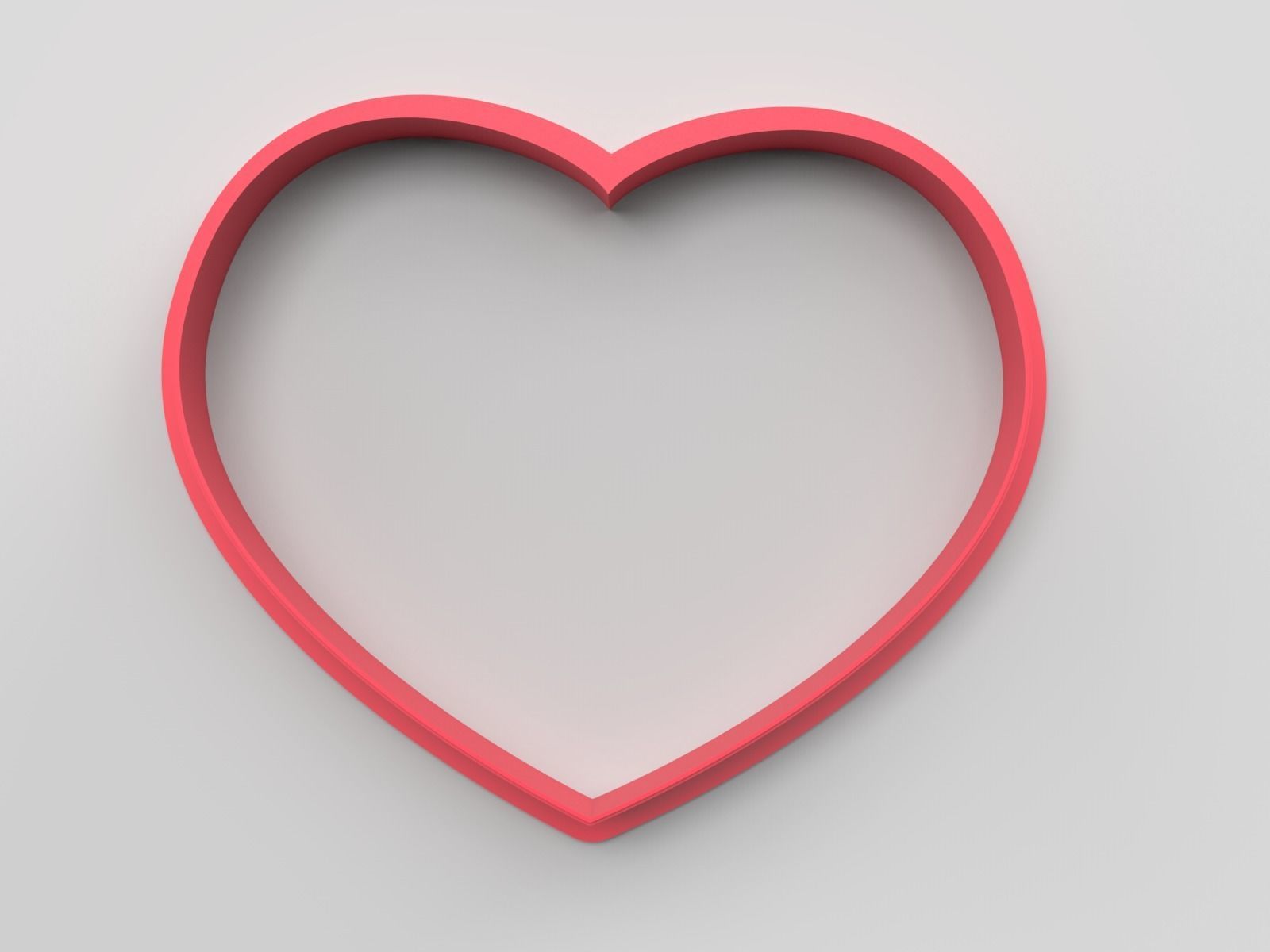 Cookie cutter and stamp - Heart and romantic 3D print model_4
