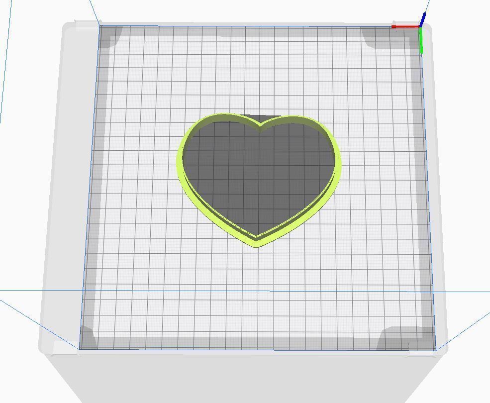 Cookie cutter and stamp - Heart and romantic 3D print model_8