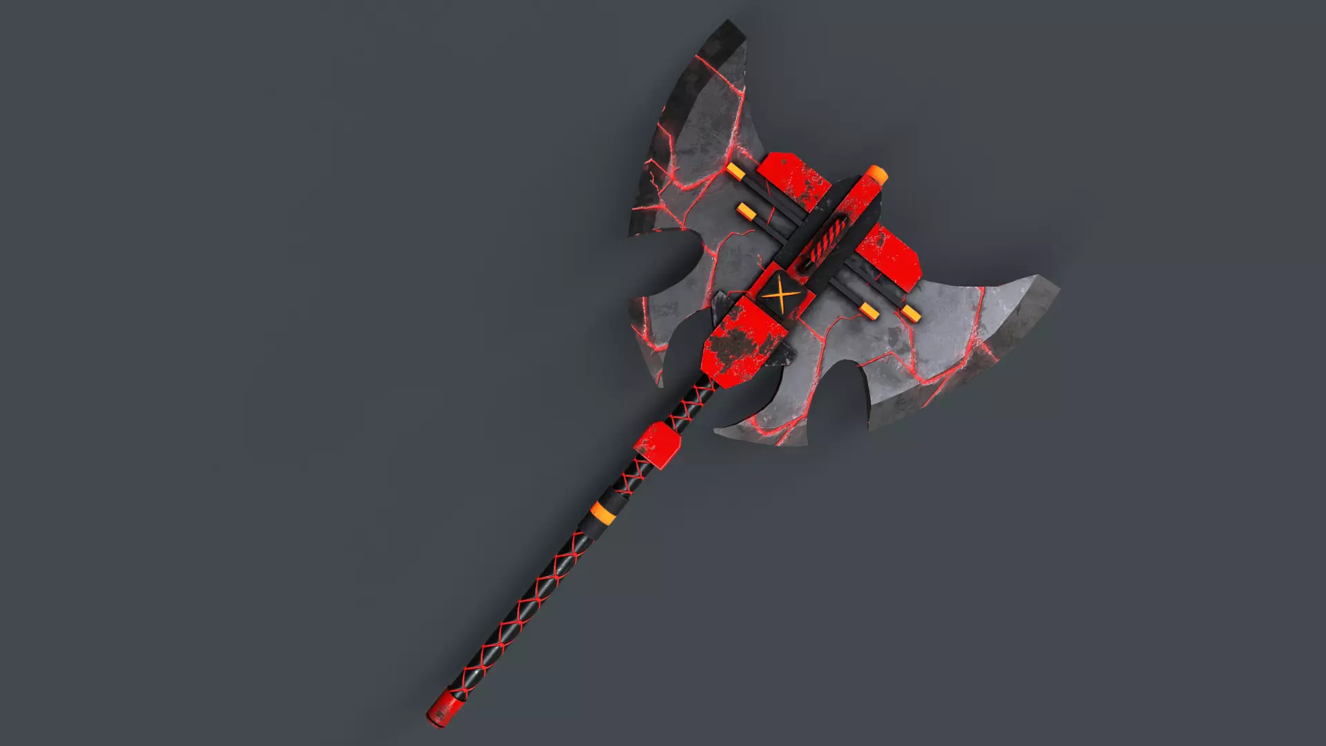 Sci-Fi Axe V4 - 03 Low-poly 3D model_0