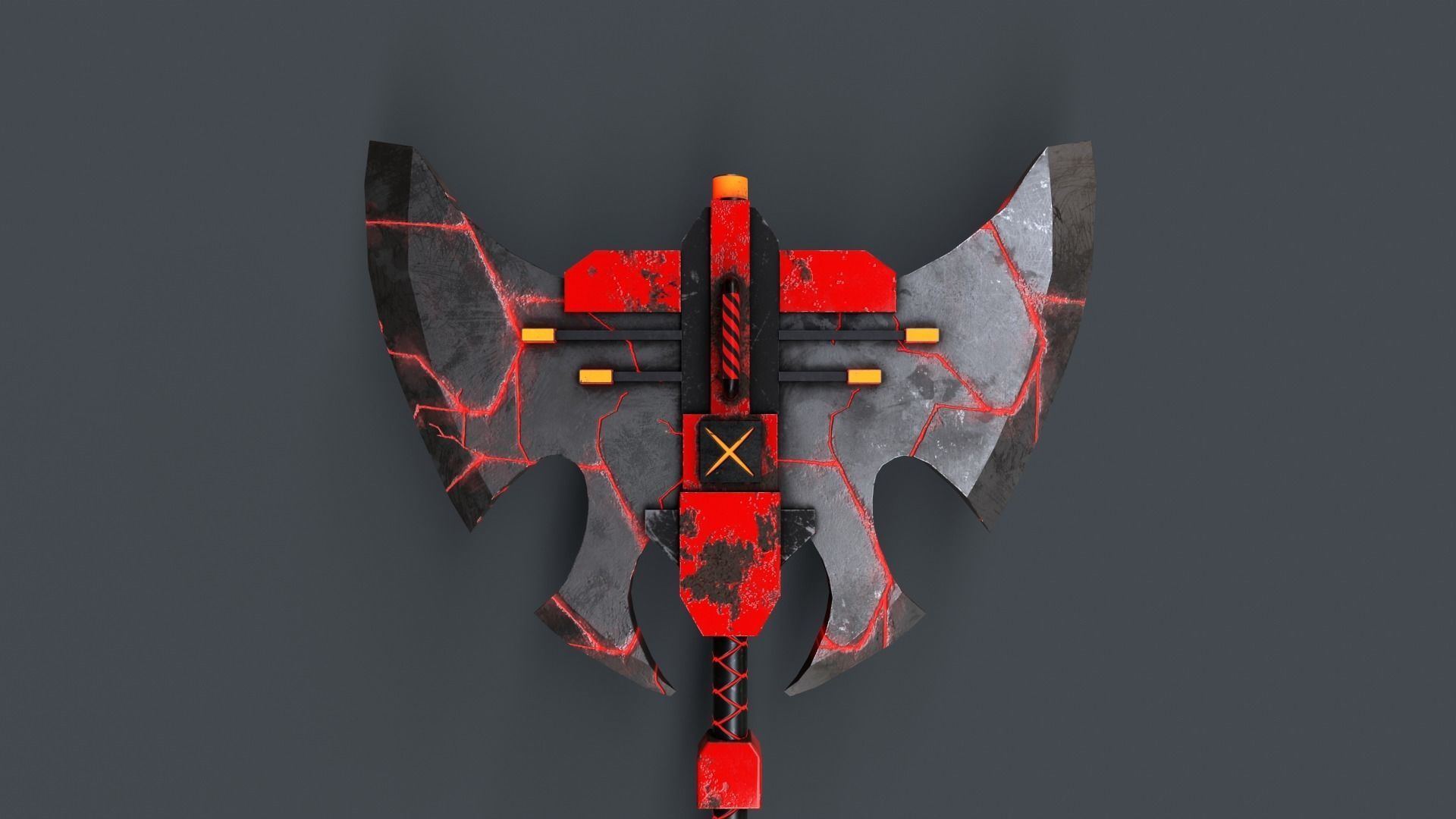 Sci-Fi Axe V4 - 03 Low-poly 3D model_6