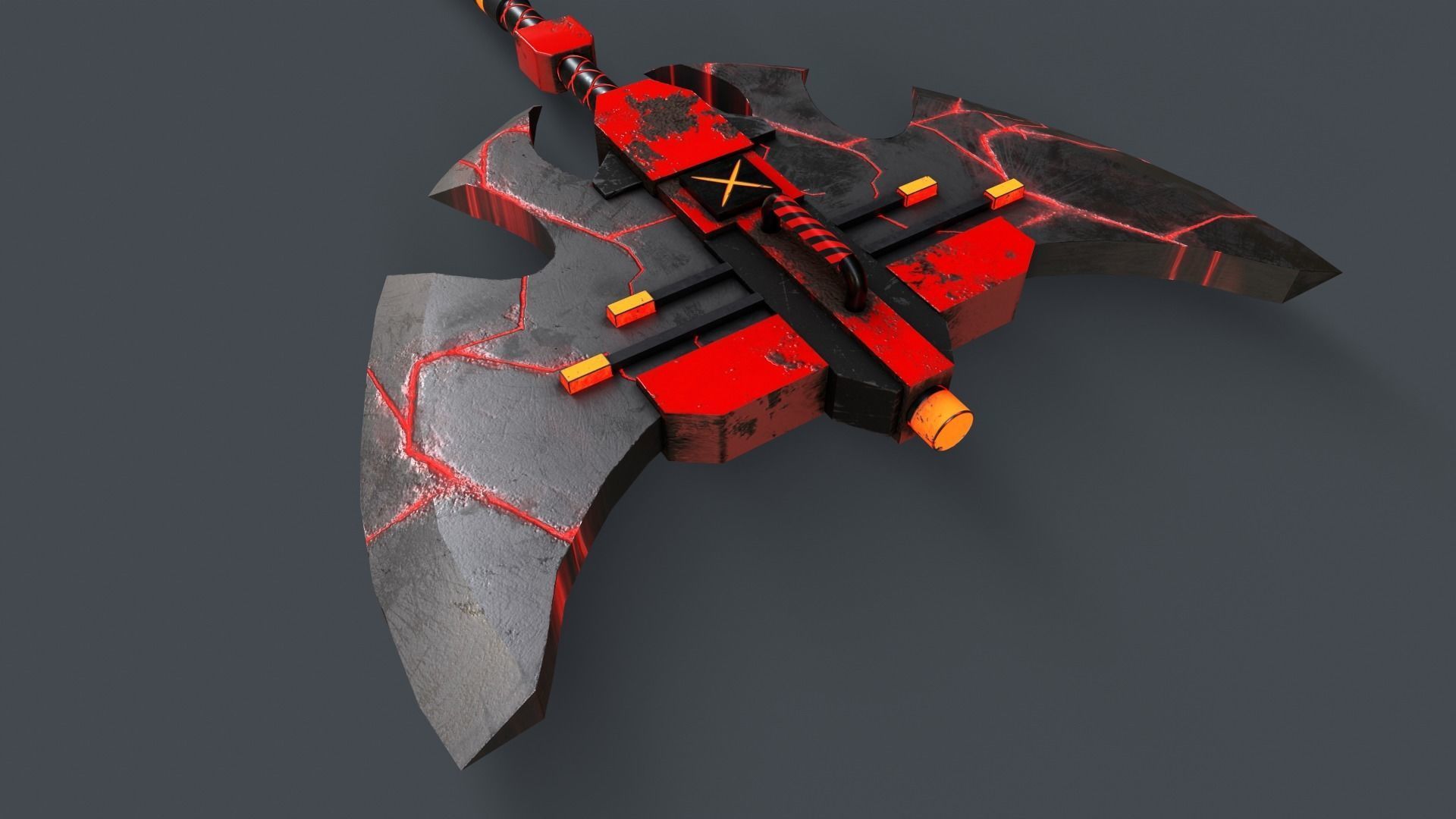 Sci-Fi Axe V4 - 03 Low-poly 3D model_10