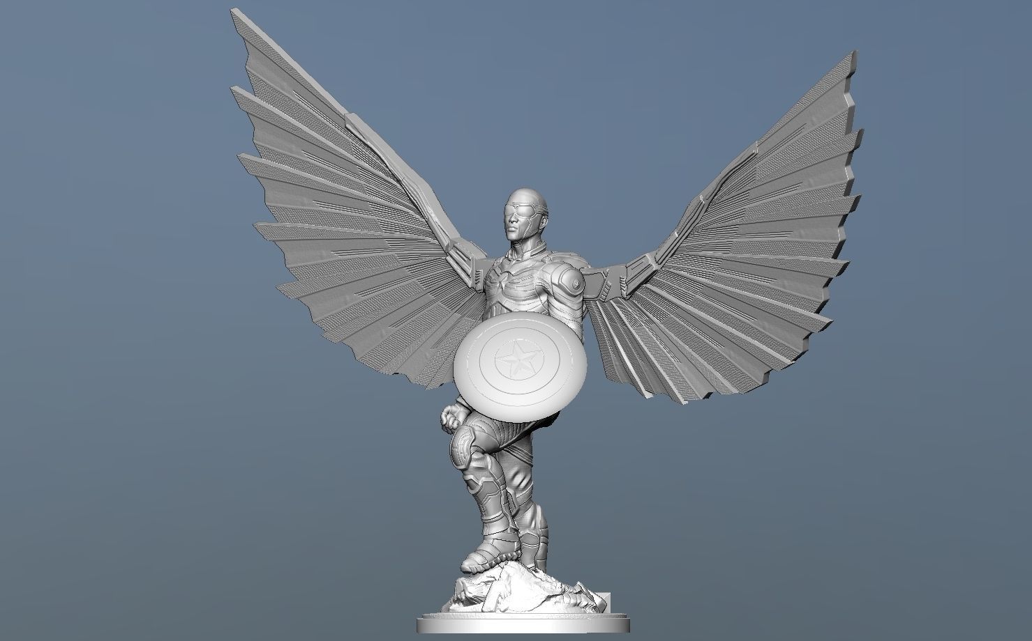 Captain America Sam Wilson - DisneyPlus Version 3D print model_12