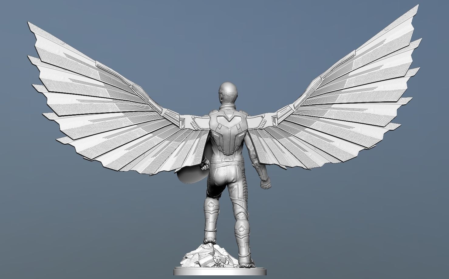 Captain America Sam Wilson - DisneyPlus Version 3D print model_15