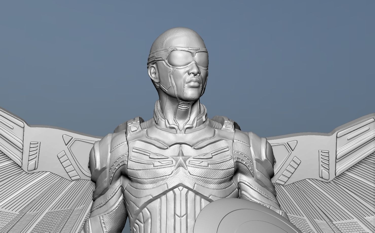 Captain America Sam Wilson - DisneyPlus Version 3D print model_19