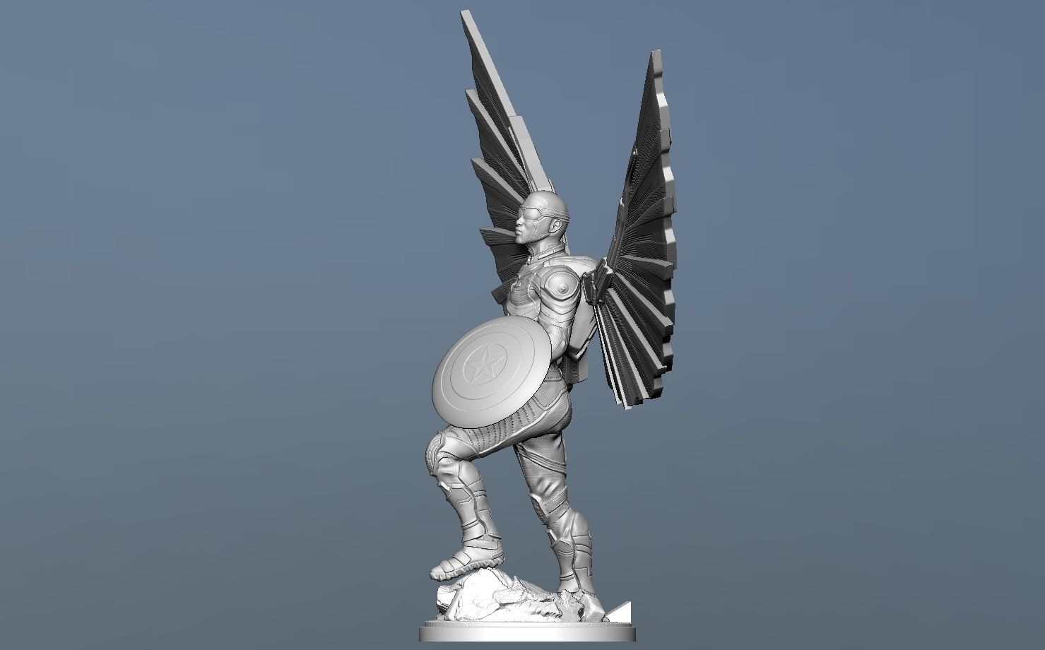Captain America Sam Wilson - DisneyPlus Version 3D print model_13