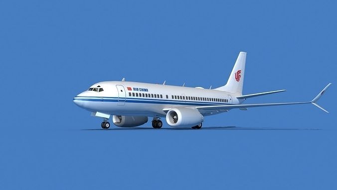 Boeing 737 MAX 7 Air China 3D model