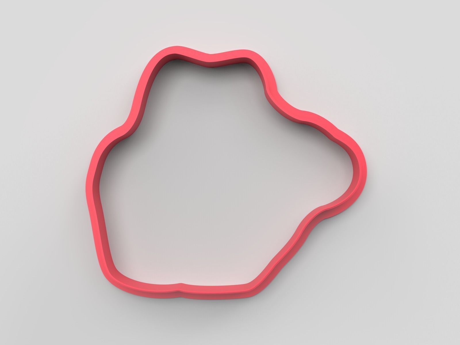 Cookie cutter and stamp - Cat and cup 3D print model_4