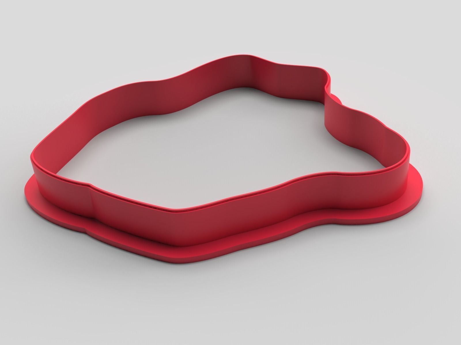 Cookie cutter and stamp - Cat and cup 3D print model_1