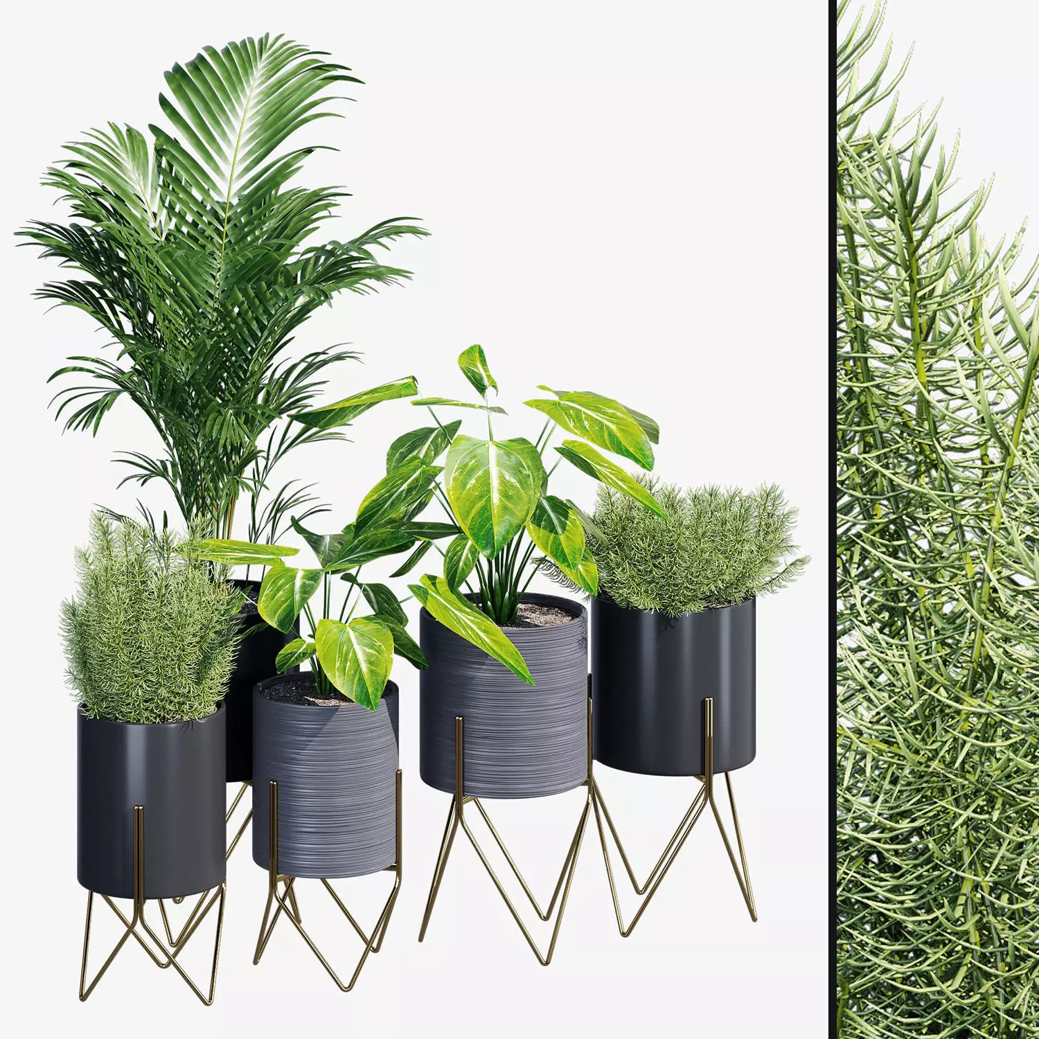 Kyoto metal planter 3D model