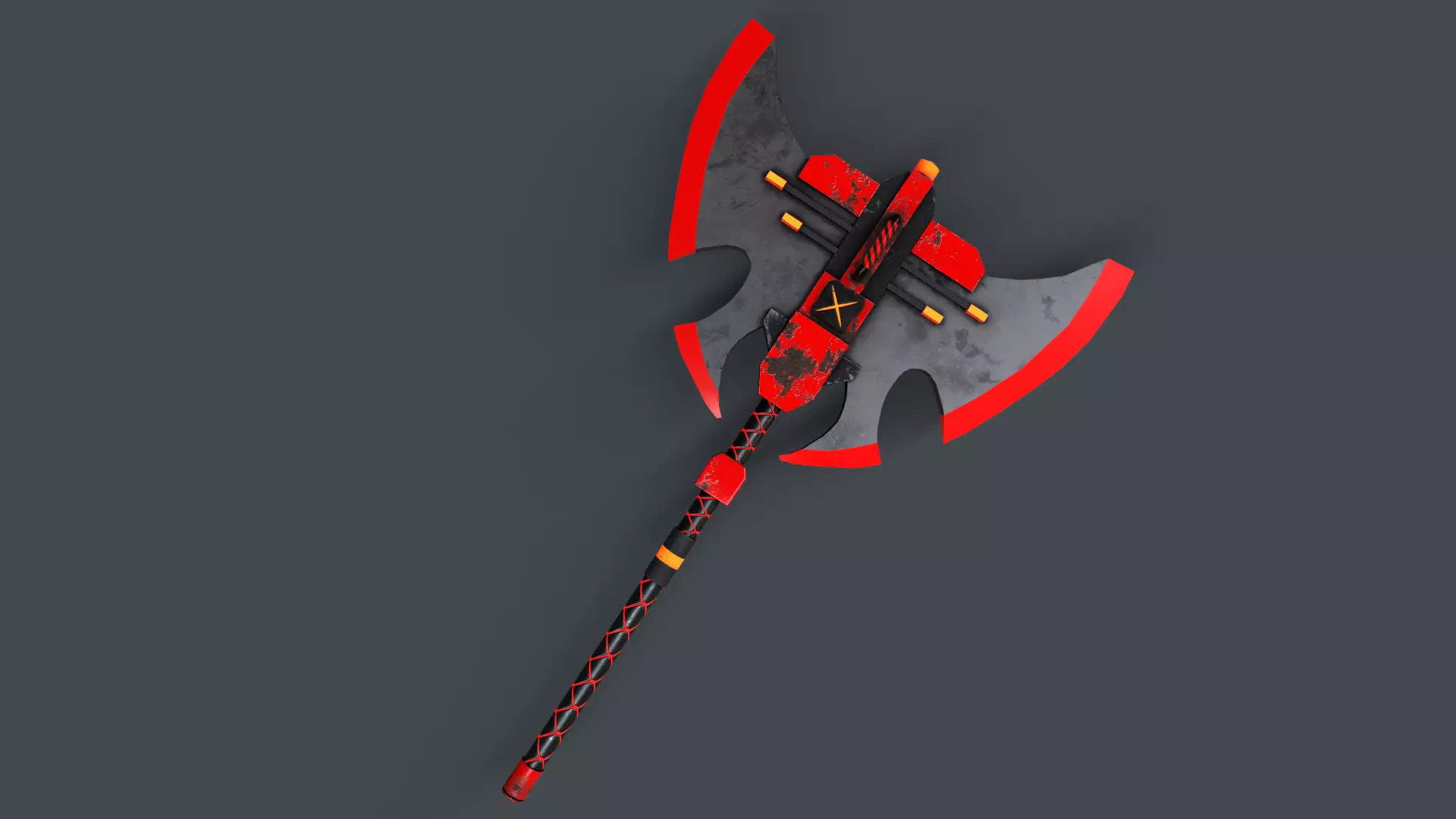 Sci-Fi Axe V4 - 04 Low-poly 3D model_0