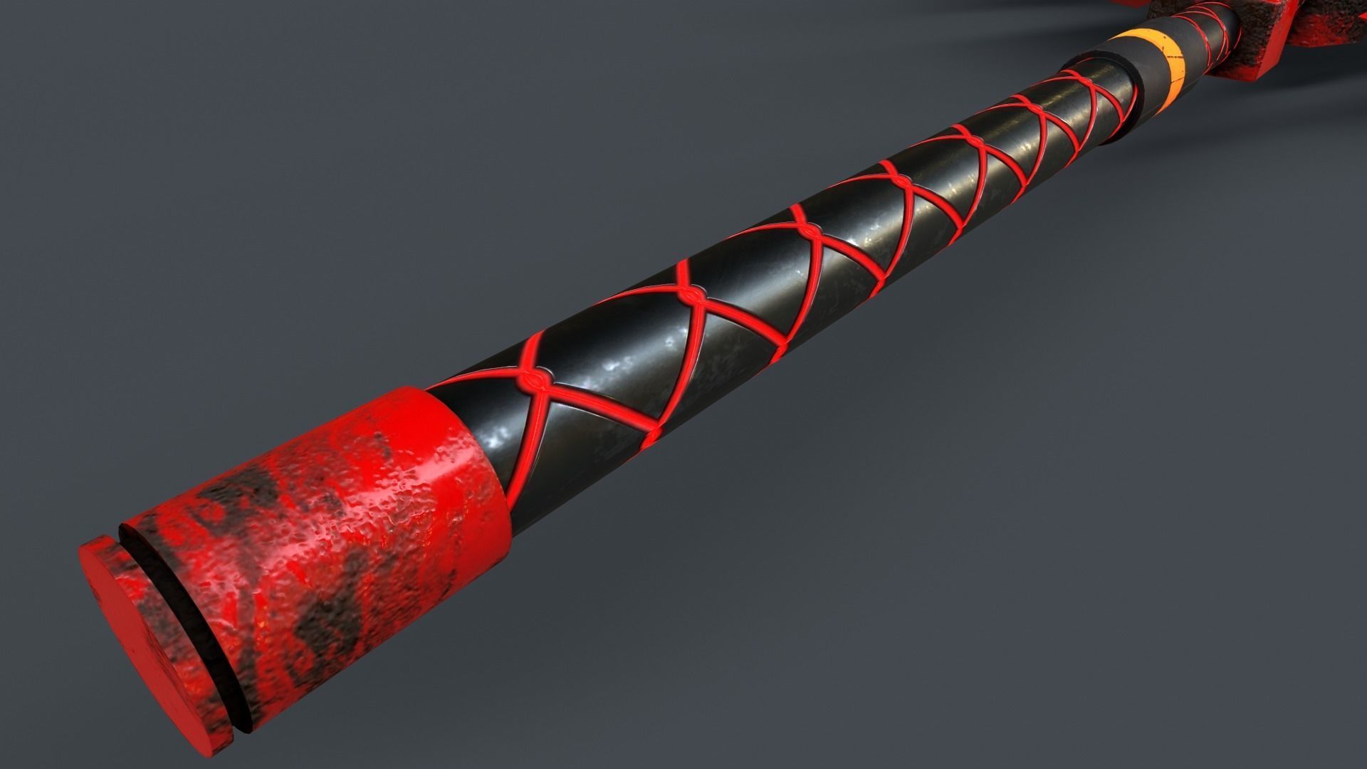 Sci-Fi Axe V4 - 04 Low-poly 3D model_9