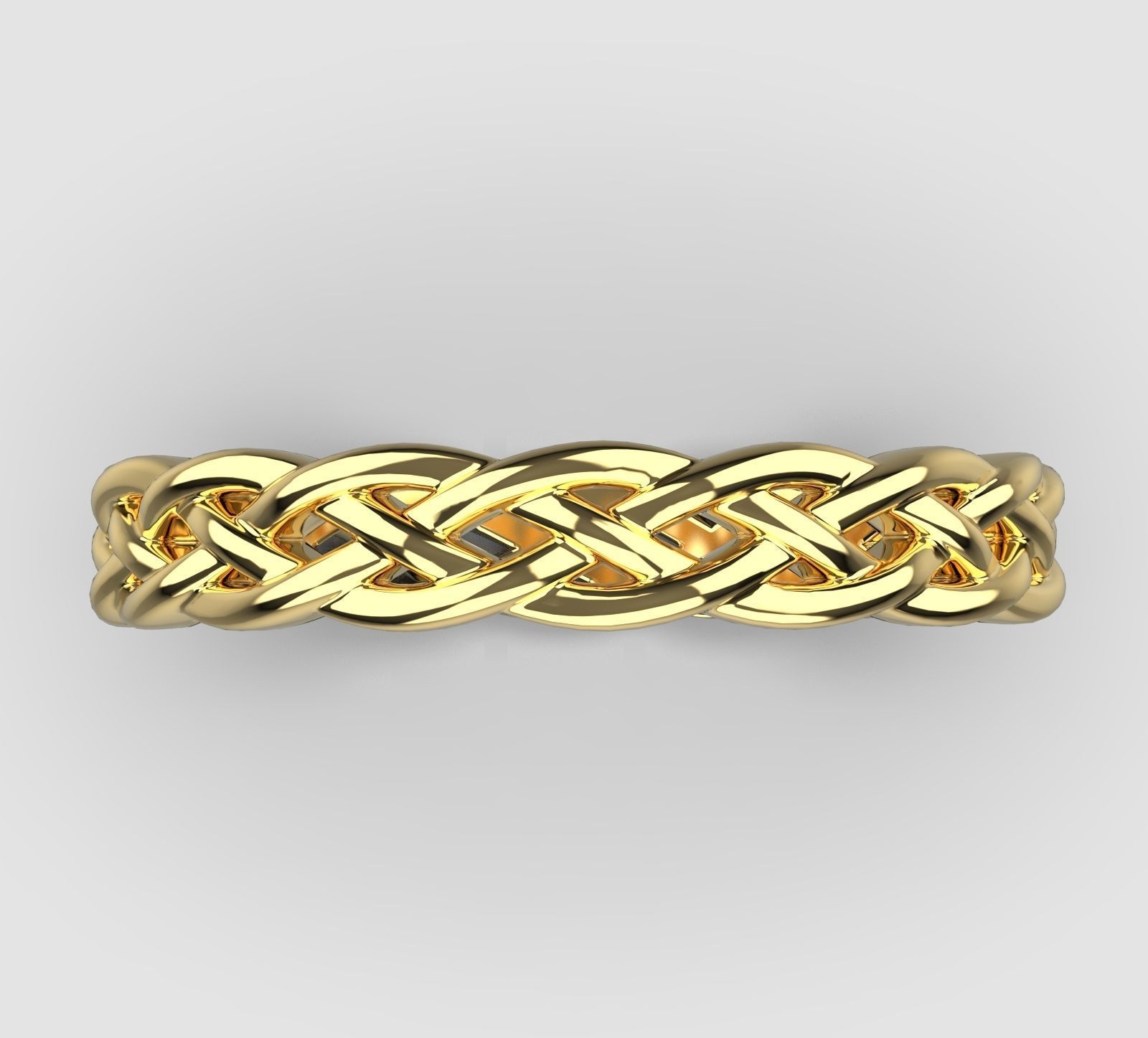 Women ring with binding size 17 mm 3D print model_1