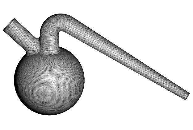 Lab Retort Flask 3D print model_2