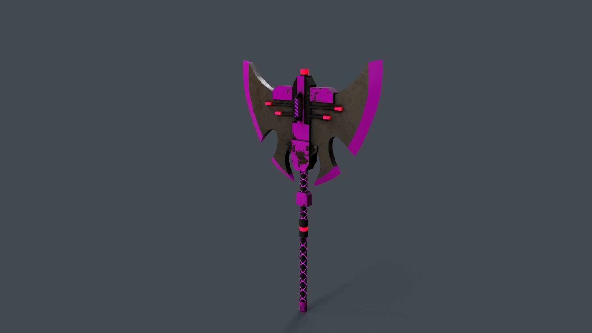 Sci-Fi Axe V4 - 05 Low-poly 3D model_6