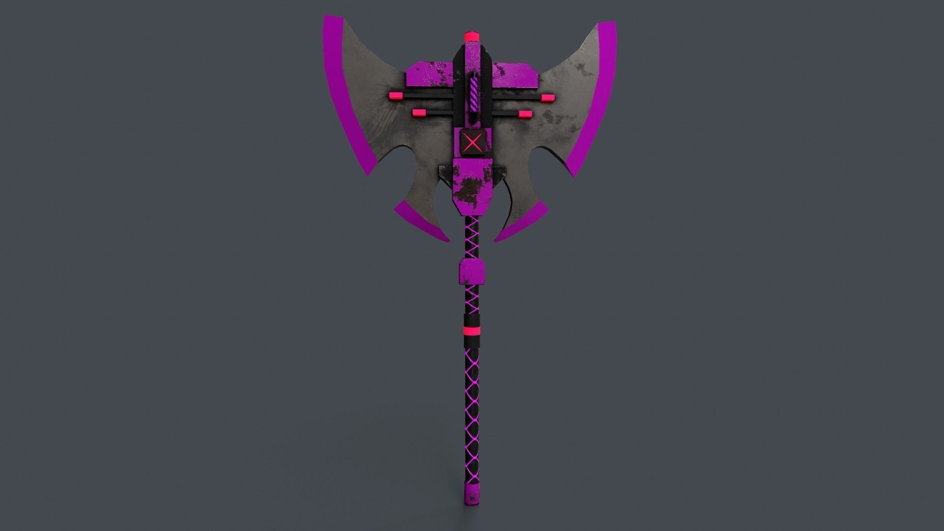 Sci-Fi Axe V4 - 05 Low-poly 3D model_2