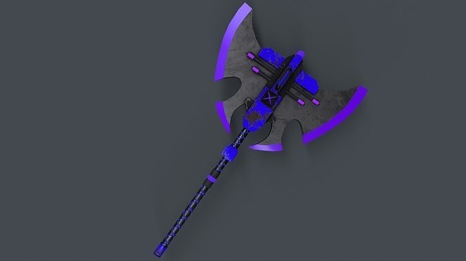 Sci-Fi Axe V4 - 06 Low-poly 3D model