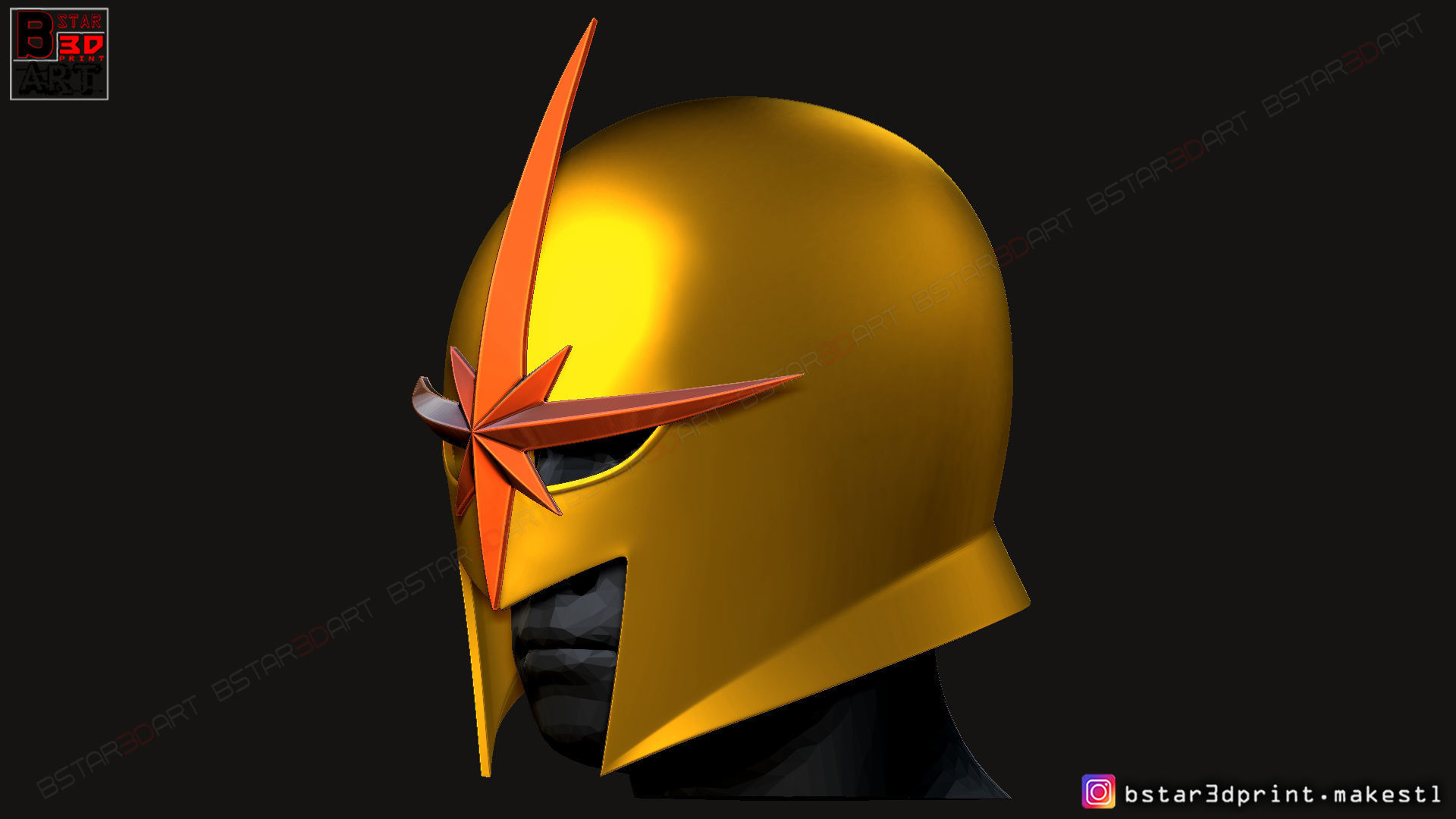 Nova Prime Helmet - Marvel costumes 3D print model_1