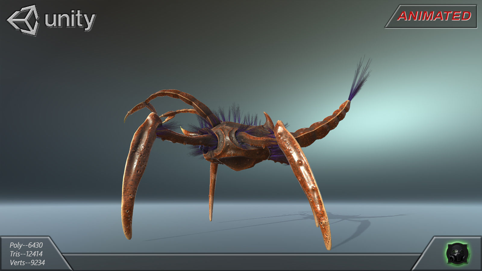  Alien Extraterrestrial Creature 03 Low-poly 3D model_19