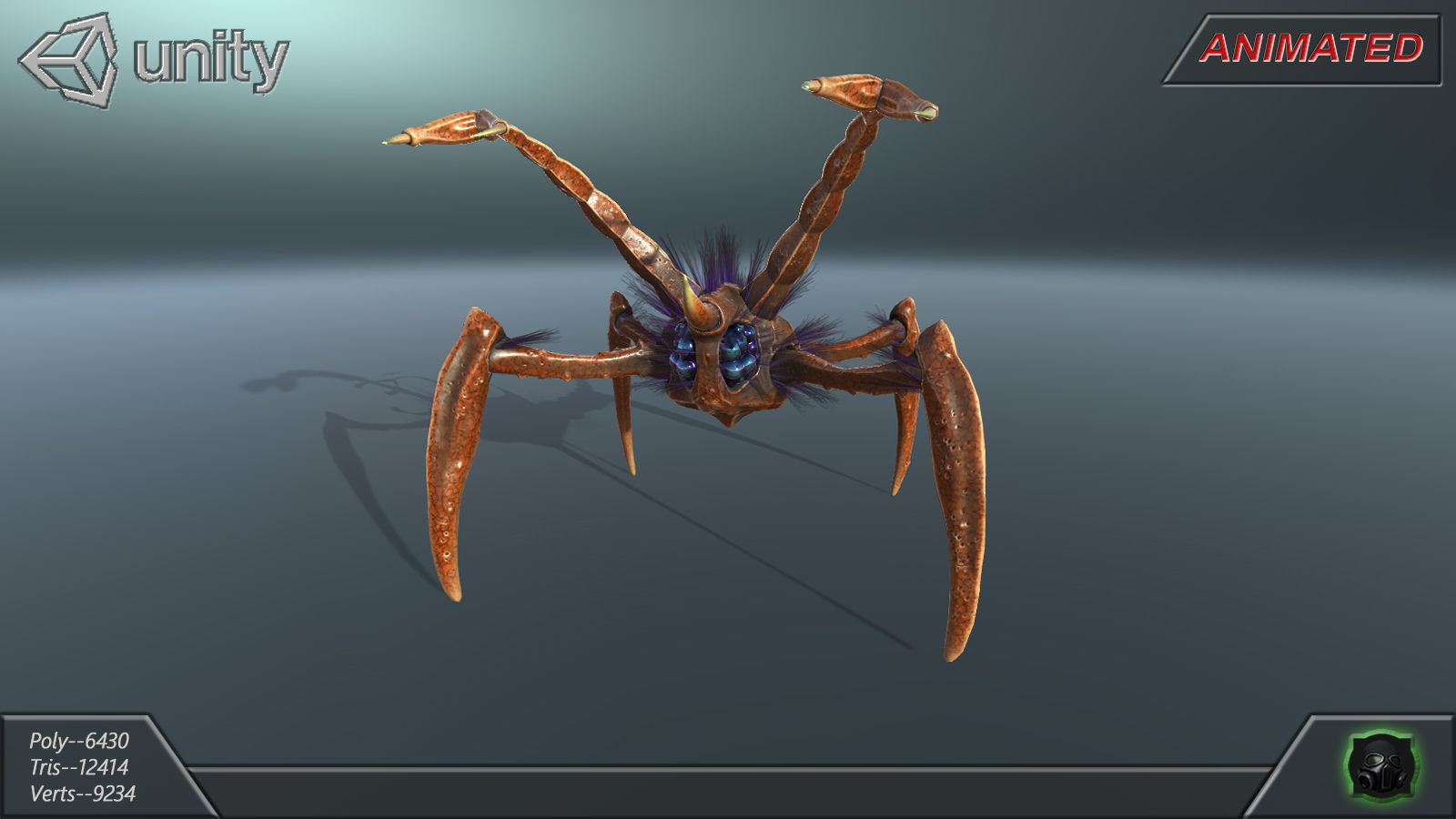  Alien Extraterrestrial Creature 03 Low-poly 3D model_9