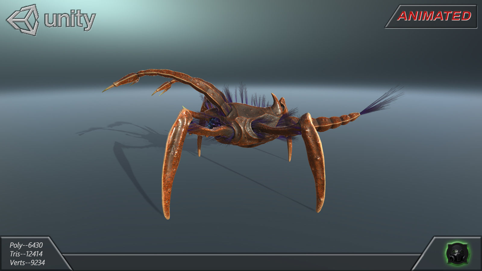  Alien Extraterrestrial Creature 03 Low-poly 3D model_12