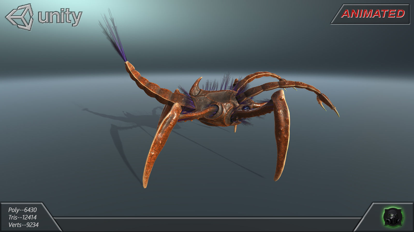  Alien Extraterrestrial Creature 03 Low-poly 3D model_10