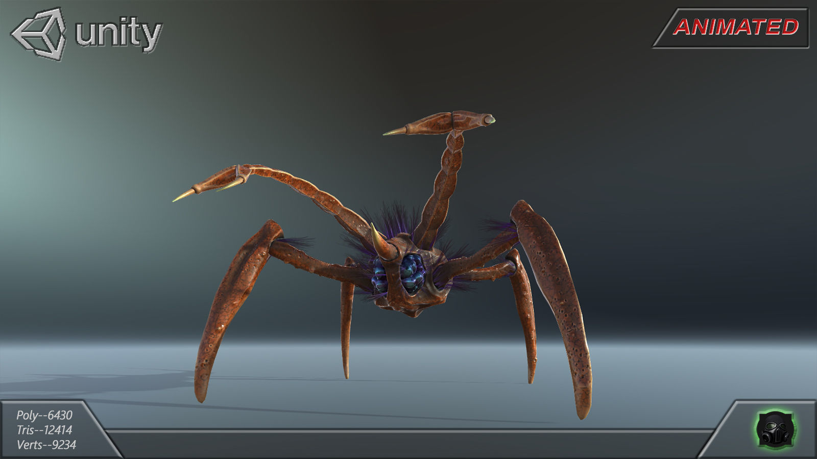  Alien Extraterrestrial Creature 03 Low-poly 3D model_8