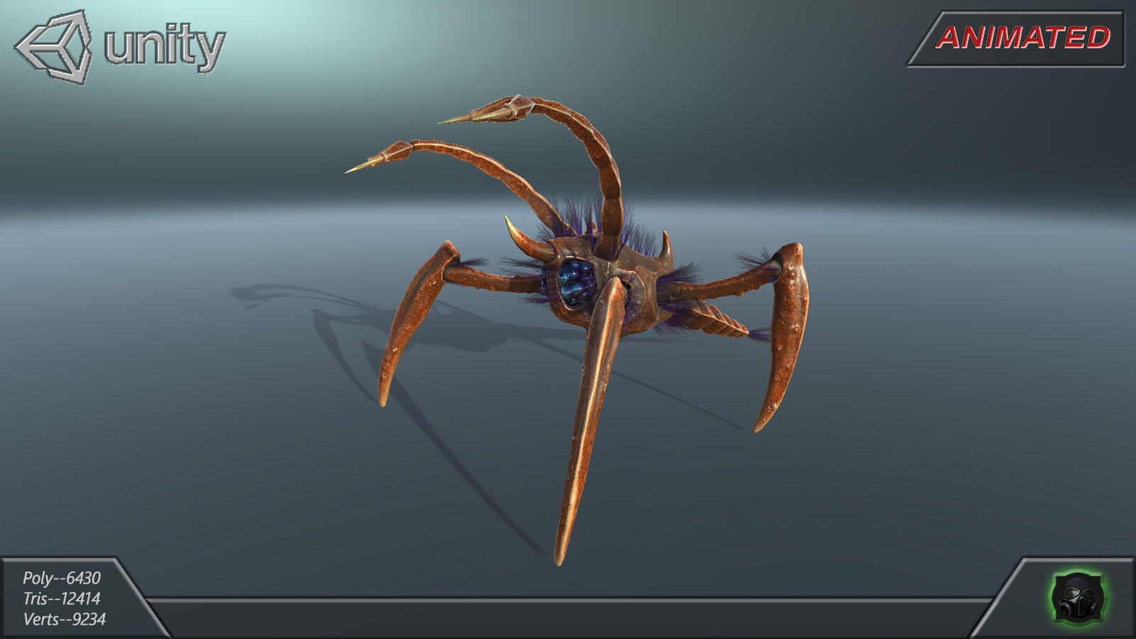  Alien Extraterrestrial Creature 03 Low-poly 3D model_11