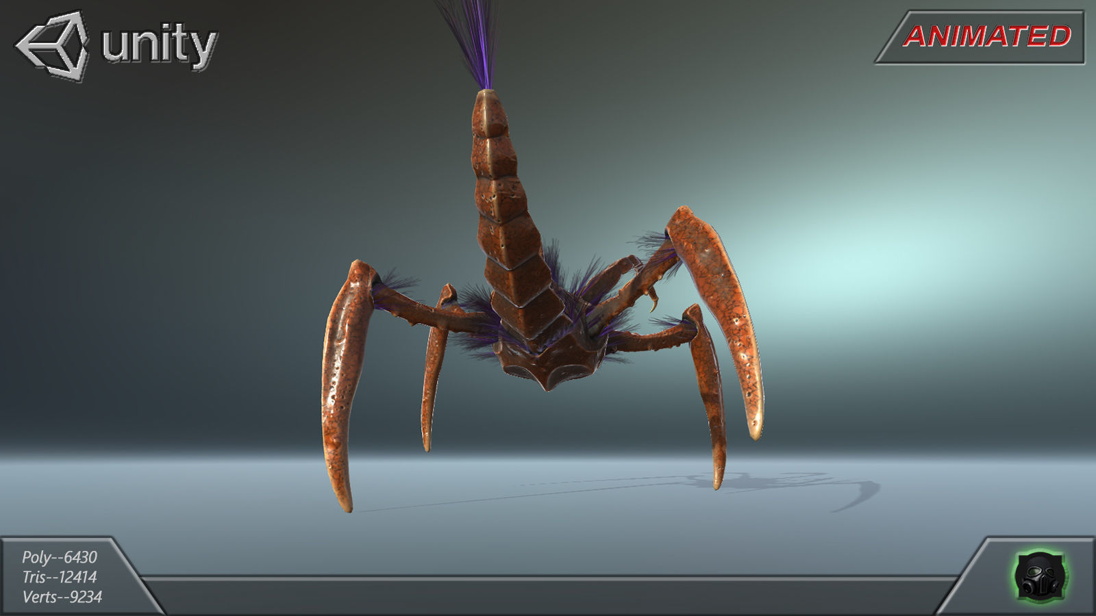  Alien Extraterrestrial Creature 03 Low-poly 3D model_15