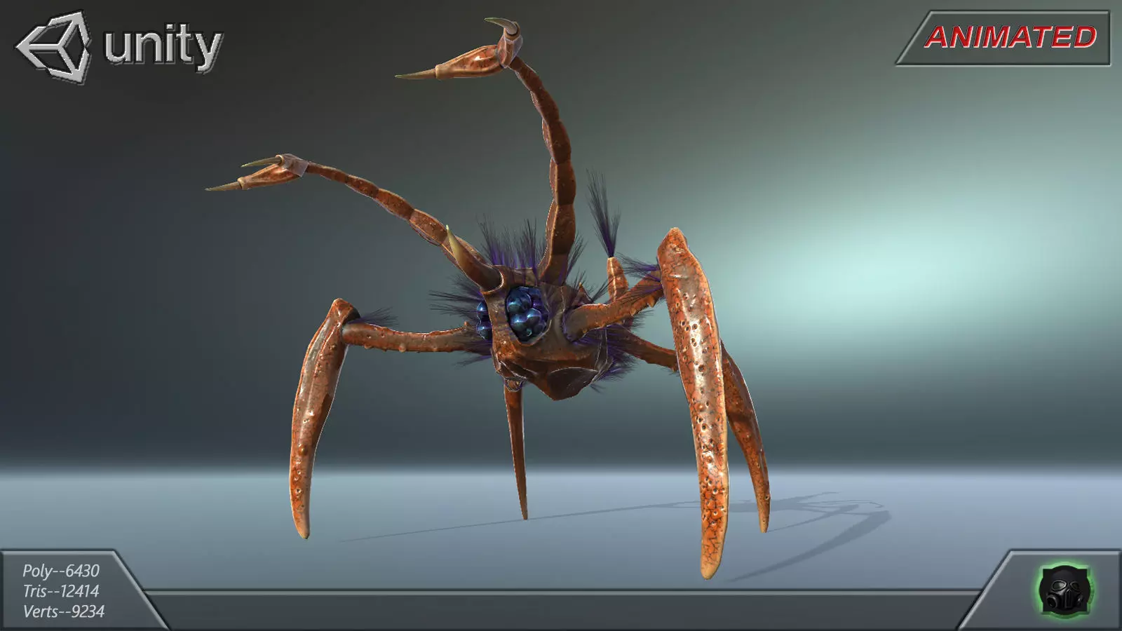 Alien Extraterrestrial Creature 03 Low-poly 3D model_0