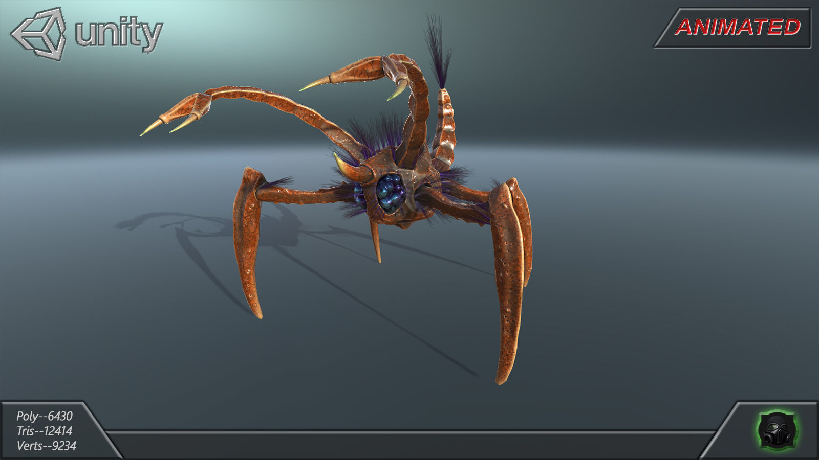  Alien Extraterrestrial Creature 03 Low-poly 3D model_13