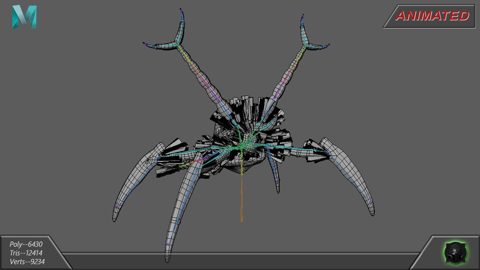  Alien Extraterrestrial Creature 03 Low-poly 3D model_20