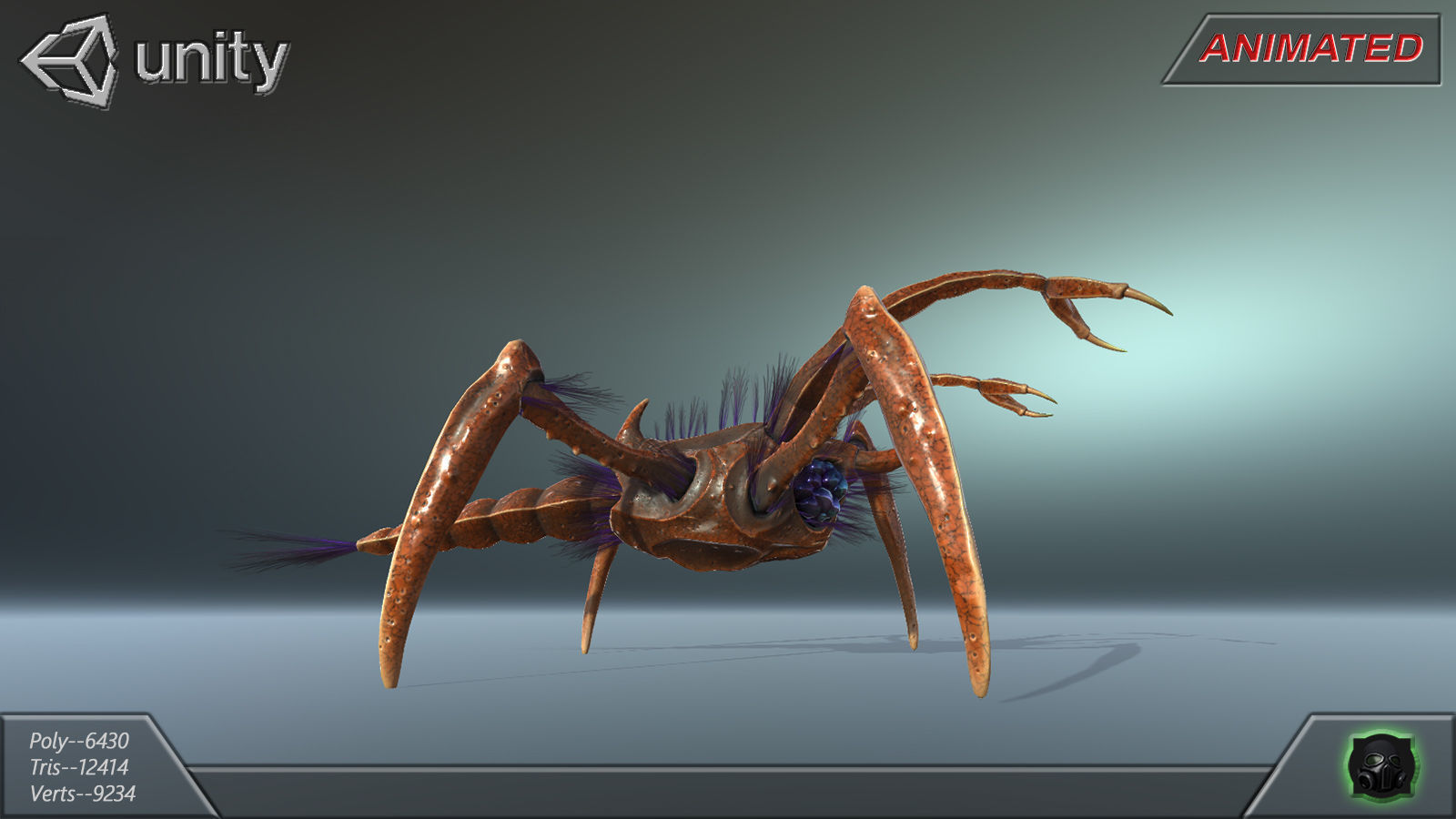  Alien Extraterrestrial Creature 03 Low-poly 3D model_17