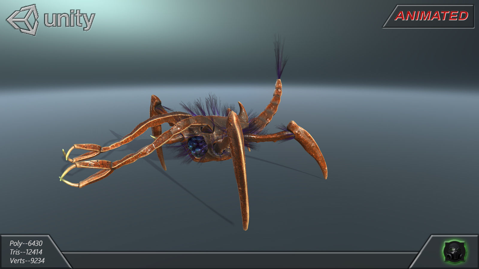  Alien Extraterrestrial Creature 03 Low-poly 3D model_7
