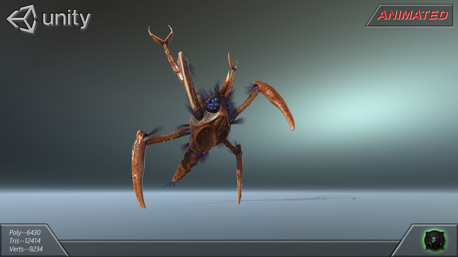  Alien Extraterrestrial Creature 03 Low-poly 3D model_3