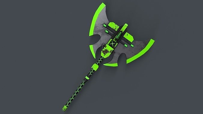 Sci-Fi Axe V4 - 08 Low-poly 3D model