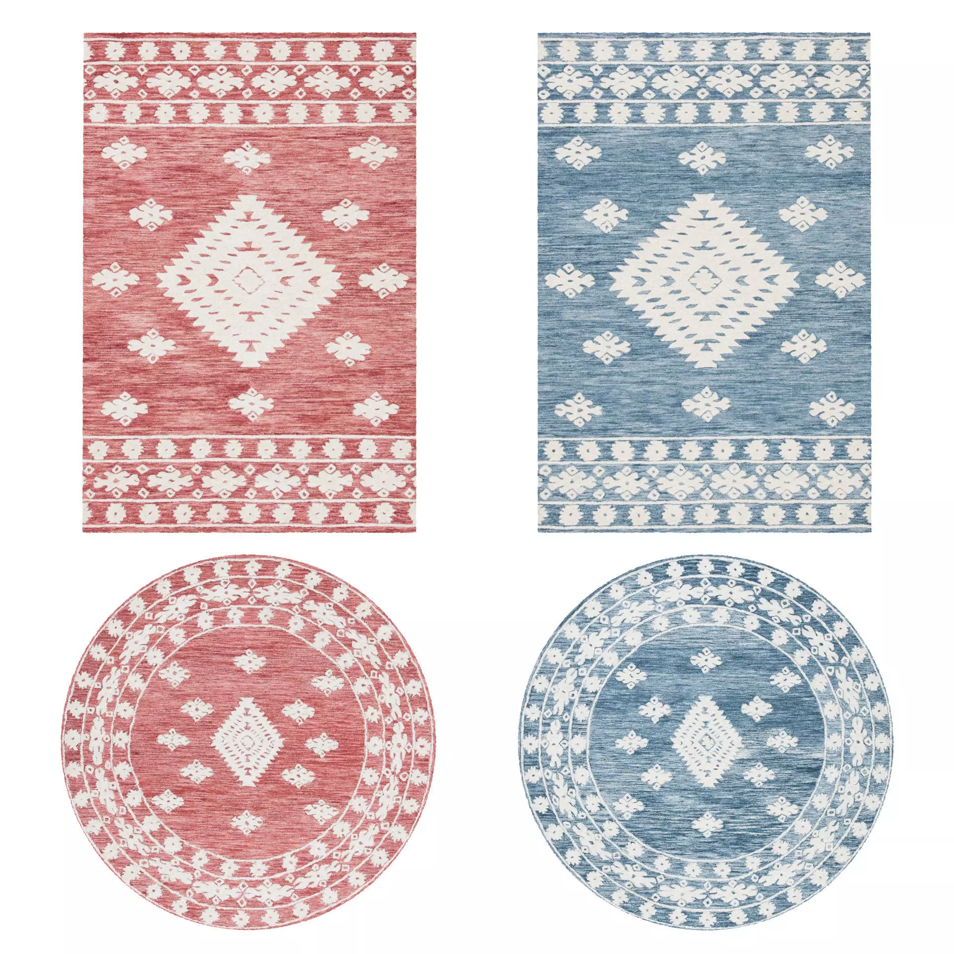 Rugs No 121 Low-poly 3D model_0