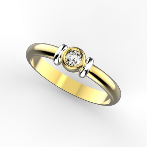 Engagement ring 3 mm diamond