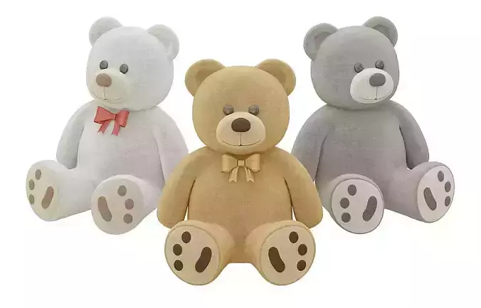 Teddy bear BLENDER 3D Model Cycles  3D model