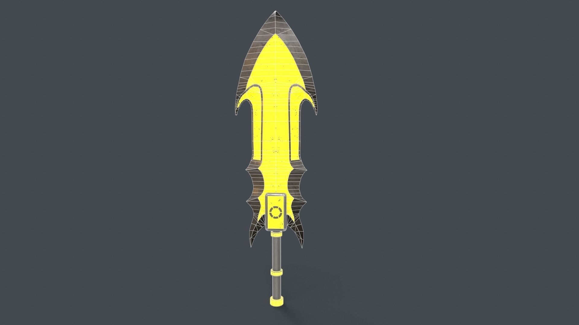 Sci-Fi Sword V4 - 02 Low-poly 3D model_6