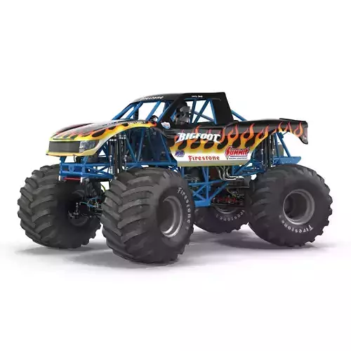 Monster Truck Bigfoot Rigged