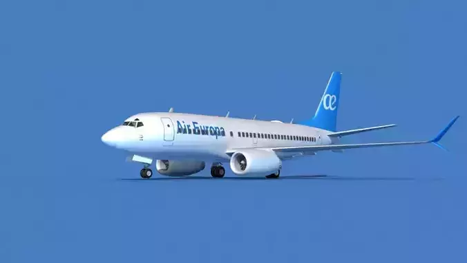 Boeing 737 MAX 7 Air Europa 3D model