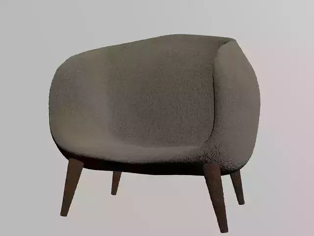 Modern fabric armchair