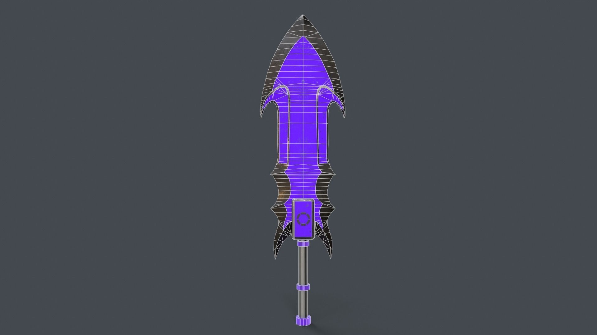 Sci-Fi Sword V4 - 03 Low-poly 3D model_5