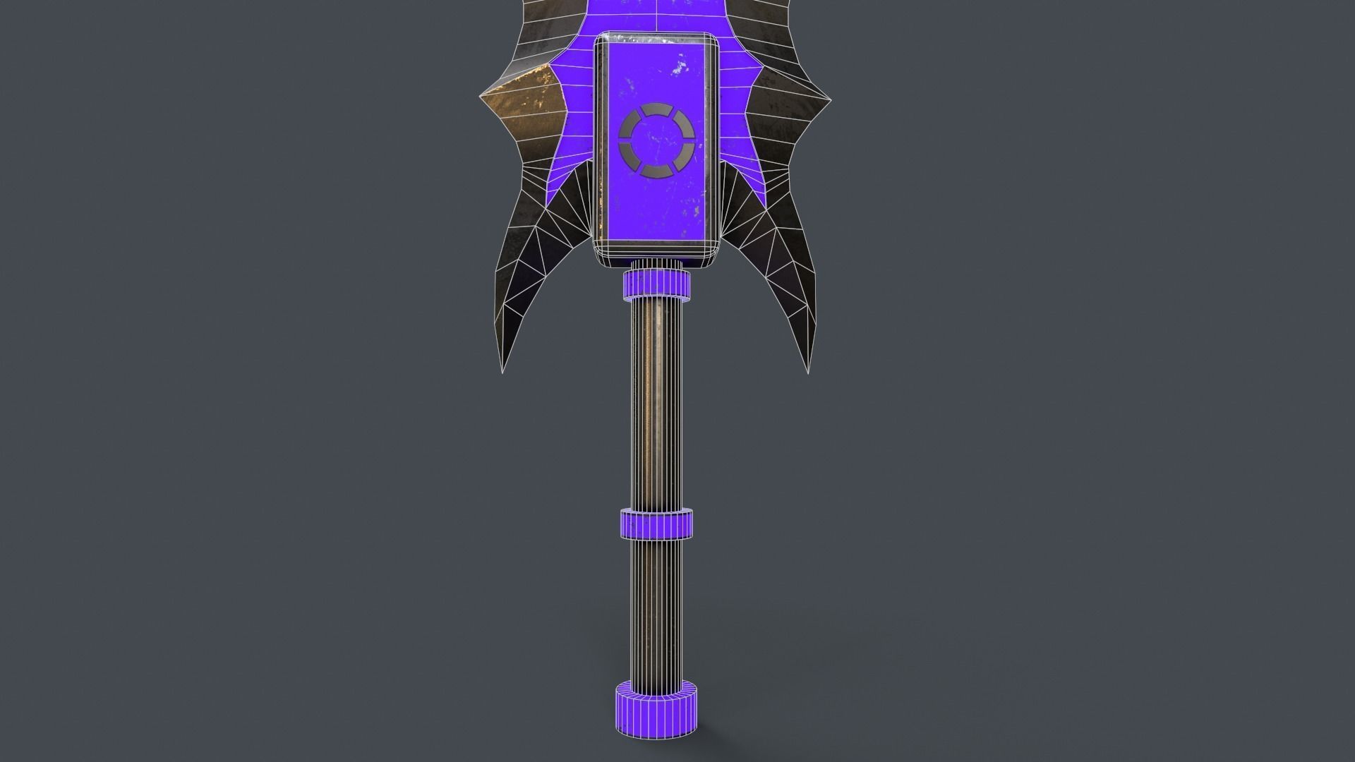 Sci-Fi Sword V4 - 03 Low-poly 3D model_6