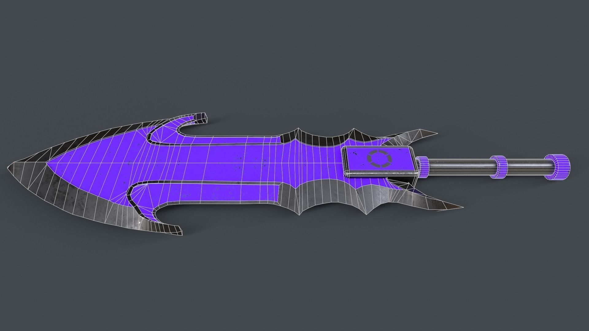 Sci-Fi Sword V4 - 03 Low-poly 3D model_12