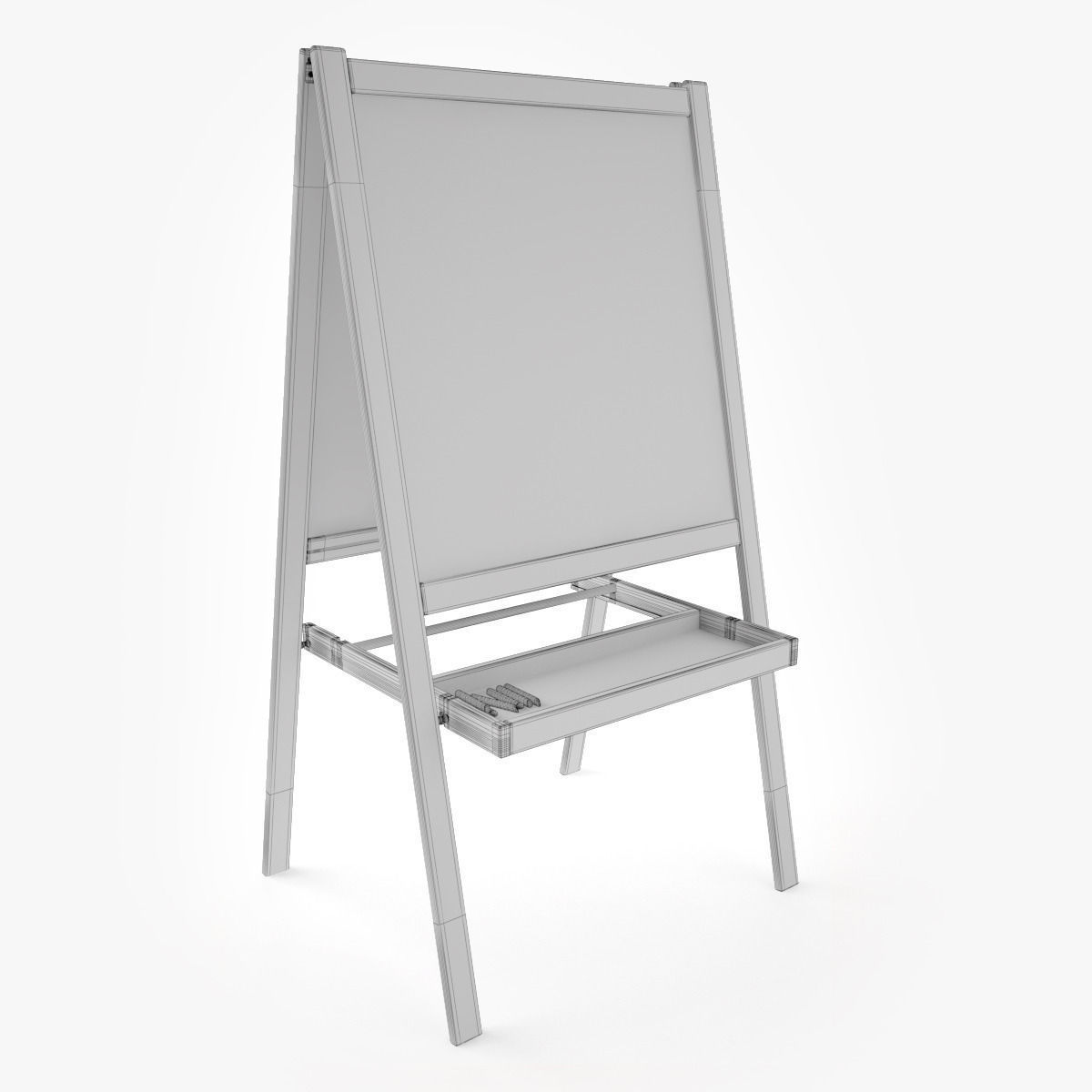 Blackboard for Children 3D model_6